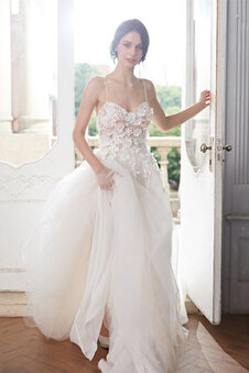 Abito da sposa in tulle splendido seducente moderno a-line semplice